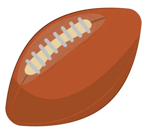 American Football Ball Illustration Vektor Auf Weißem Hintergrund — Stockvektor