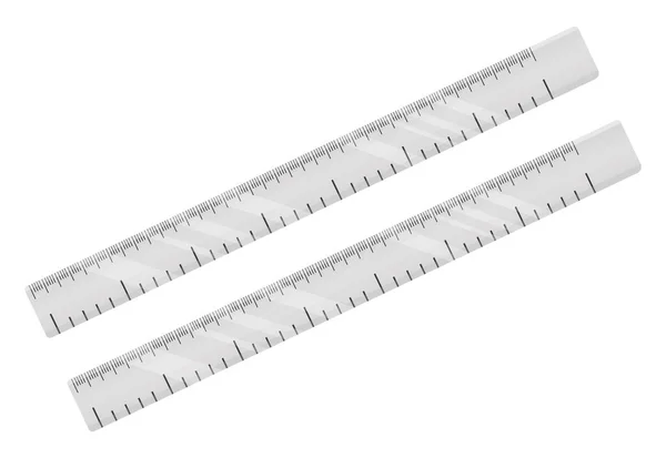 Measure Rulers Illustration Vector White Background — Stock Vector