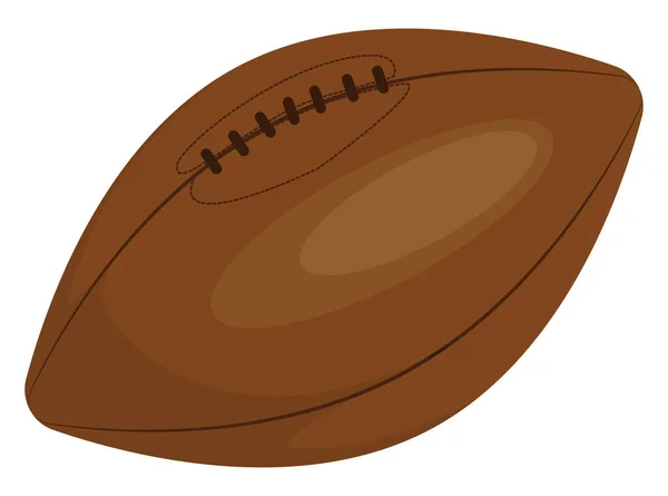 Ballon Rugby Professionnel Illustration Vecteur Sur Fond Blanc — Image vectorielle