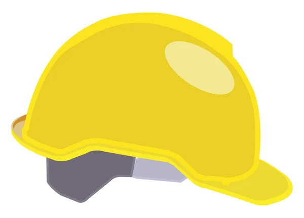 Gelber Schutzhelm Illustration Vektor Auf Weißem Hintergrund — Stockvektor