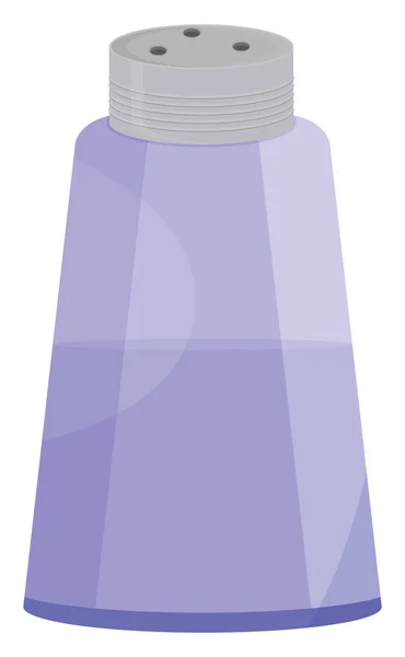 Μωβ Μπουκάλι Αλάτι Εικονογράφηση Διάνυσμα Λευκό Φόντο — Διανυσματικό Αρχείο