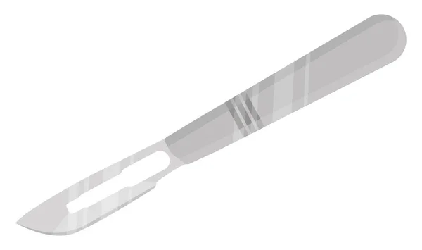 Chirurgisches Skalpell Illustration Vektor Auf Weißem Hintergrund — Stockvektor