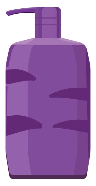 Фиолетовый Шампунь Волос Иллюстрация Вектор Белом Фоне — стоковый вектор