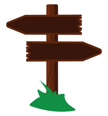 Tahta oklar, illüstrasyon, beyaz arkaplan üzerindeki vektör.