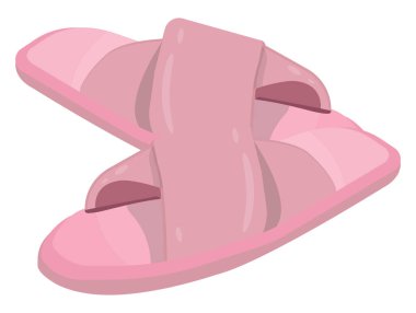 Pembe terlikler, illüstrasyon, beyaz arkaplandaki vektör.