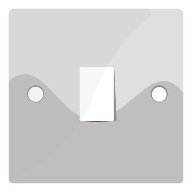 Işık Anahtarı, illüstrasyon, beyaz arkaplan üzerindeki vektör.