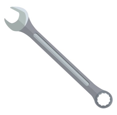 Atölye anahtarı, illüstrasyon, beyaz arkaplan üzerindeki vektör.