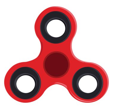 Fidget spin, illüstrasyon, beyaz arkaplan üzerindeki vektör.