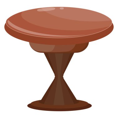 Klasik ahşap tablo, illüstrasyon, beyaz arkaplan üzerindeki vektör.