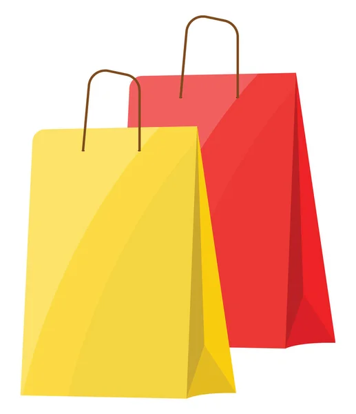 Shopping Bag Illustration Vector White Background — Stock Vector