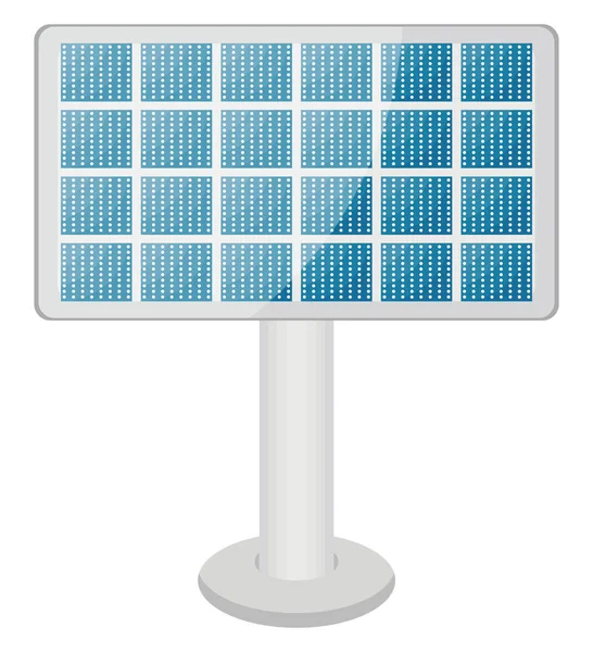 Blaues Solarpanel Illustration Vektor Auf Weißem Hintergrund — Stockvektor