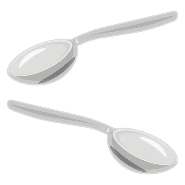 Restaurant Spoon Illustration Vector White Background — Stock Vector