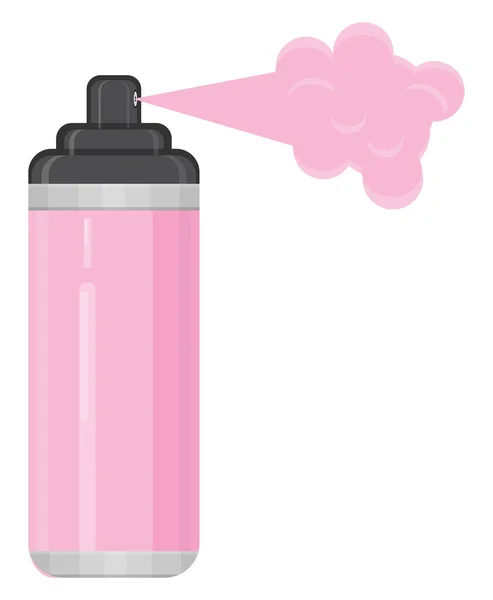 Pintura Spray Rosa Ilustración Vector Sobre Fondo Blanco — Vector de stock