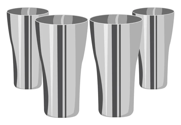 Koktélkeverő Csésze Illusztráció Vektor Fehér Alapon — Stock Vector