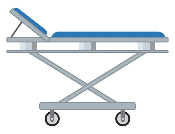 Hospital Bår Säng Illustration Vektor Vit Bakgrund — Stock vektor