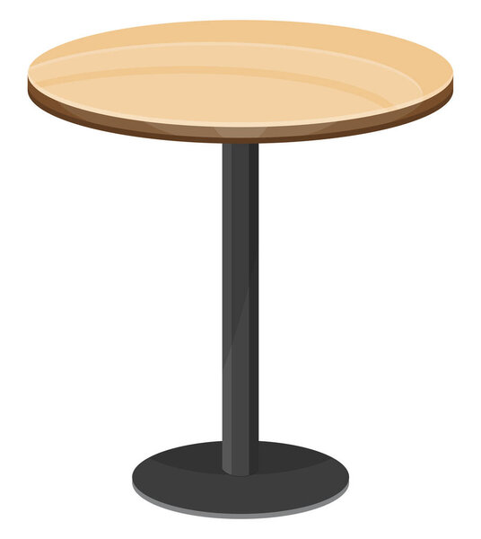 Классический маленький стол, иллюстрация, вектор на белом фоне.