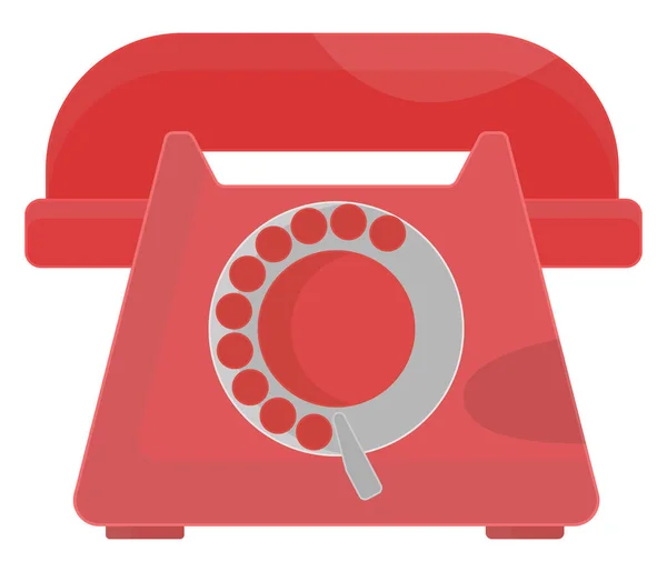 Altes Telefon Illustration Vektor Auf Weißem Hintergrund — Stockvektor