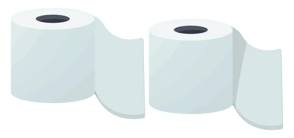 Toiletpapier Rollen Illustratie Vector Een Witte Achtergrond — Stockvector