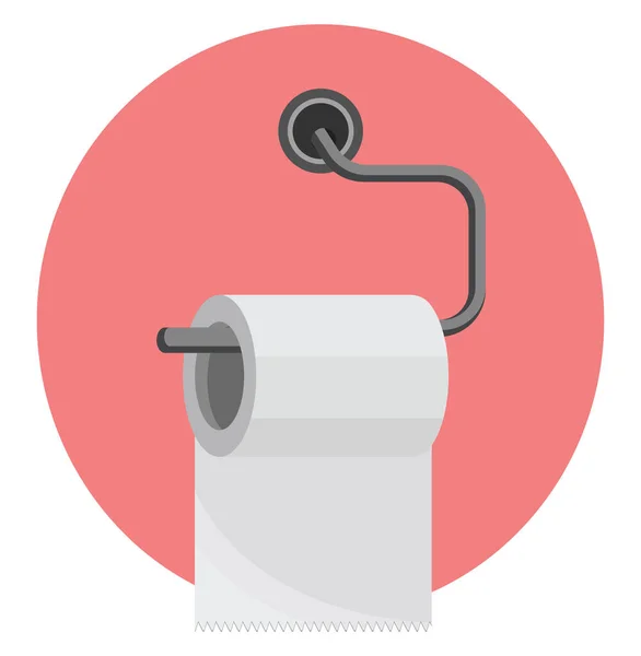 Туалетна Паперова Стійка Ілюстрація Вектор Білому Тлі — стоковий вектор