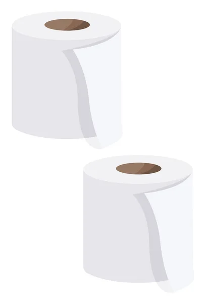 卫生卫生纸 白色背景上的病媒 — 图库矢量图片