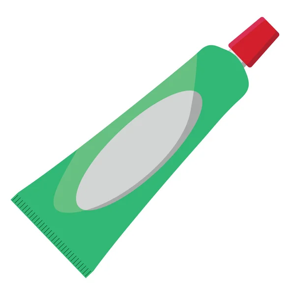 Зелена Зубна Паста Ілюстрація Вектор Білому Тлі — стоковий вектор