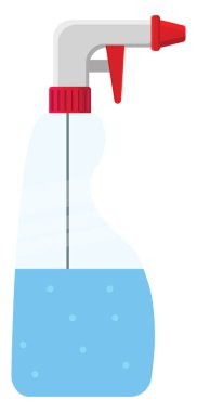 Pencere temizleyici, illüstrasyon, beyaz arkaplan üzerindeki vektör.