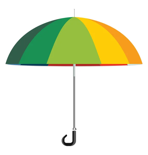 Цветной Зонтик Иллюстрация Вектор Белом Фоне — стоковый вектор