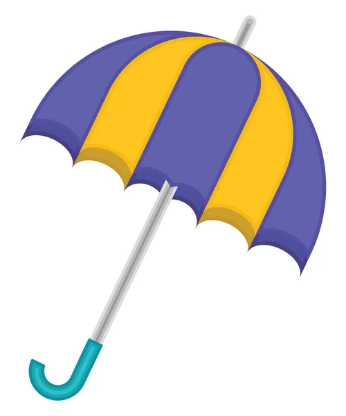 Фиолетовый Желтый Зонтик Иллюстрация Вектор Белом Фоне — стоковый вектор