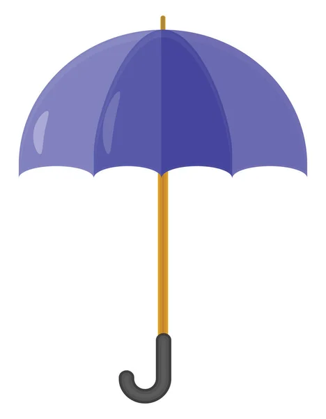 Fialový Ženský Deštník Ilustrace Vektor Bílém Pozadí — Stockový vektor