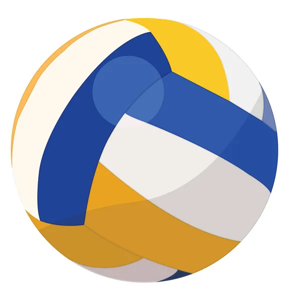 Volley Sport Ball Illustration Vector White Background — Stock Vector