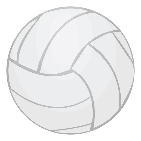 Weißer Volleyball Illustration Vektor Auf Weißem Hintergrund — Stockvektor