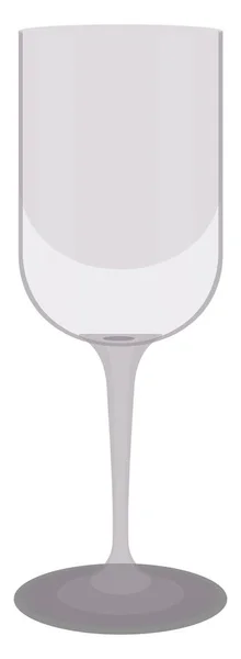 Empty Wine Glass Illustration Vector White Background — Stock Vector