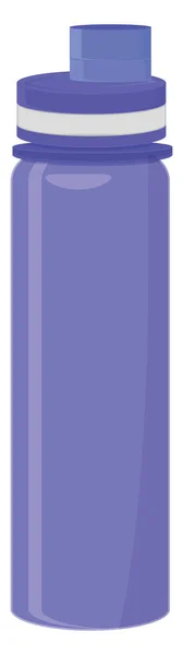 Фіолетова Пляшка Води Ілюстрація Вектор Білому Тлі — стоковий вектор