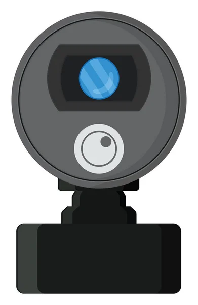 Computer Cam Illustratie Vector Een Witte Achtergrond — Stockvector