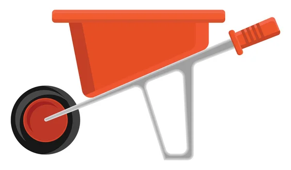 車輪のバロー イラスト 白い背景のベクトル — ストックベクタ