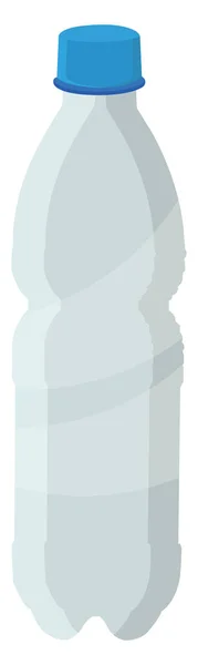 Plastic Waterfles Illustratie Vector Een Witte Achtergrond — Stockvector