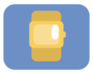 Aygıt saati, illüstrasyon, beyaz arkaplan üzerindeki vektör.