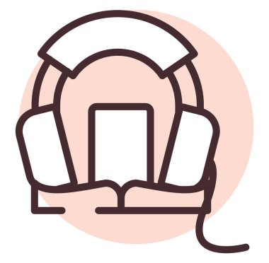 E kitapları ses, illüstrasyon, beyaz arkaplan üzerindeki vektör.