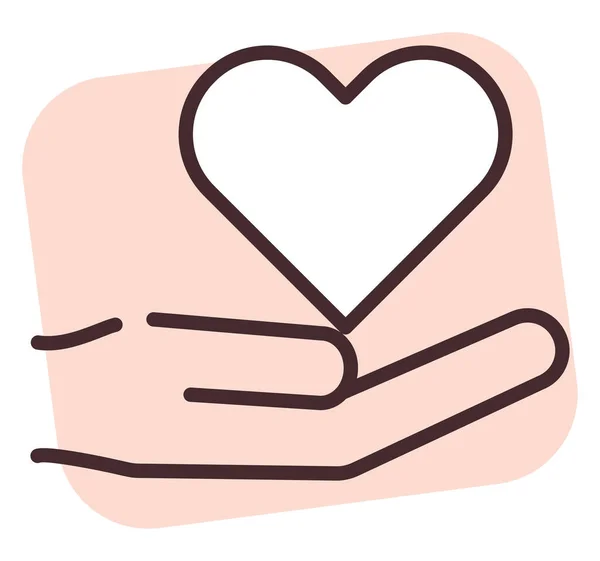 Fondazione Carità Donazione Amore Illustrazione Vettore Sfondo Bianco — Vettoriale Stock