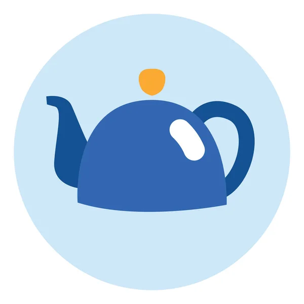 Cozy Evening Teapot Illustration Vector White Background — Stock Vector
