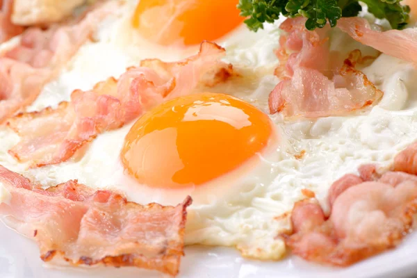 스크램블의 전통적인 아침 식사 — 스톡 사진