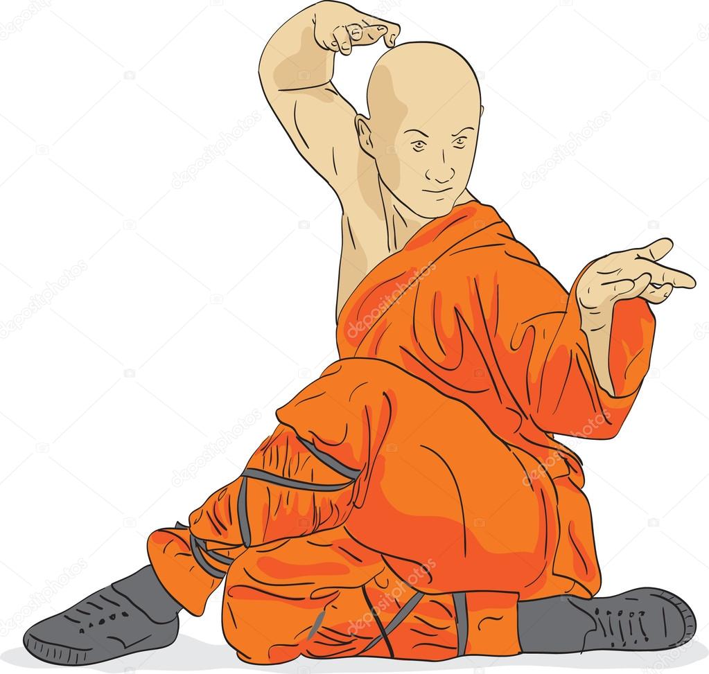 Shaolin warrior monk vector illustration Stock Vector Image by ©vfoto #30979125 Shaolin warrior monk vector illustration Stock Vector Image by ©vfoto #30979125