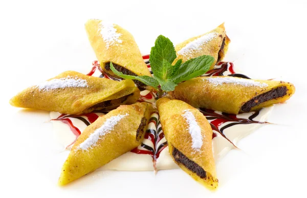 Frittelle dolci con semi di papavero — Foto Stock