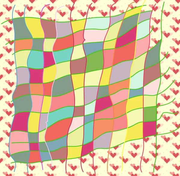 Colorful love greeting card — Stock Photo, Image
