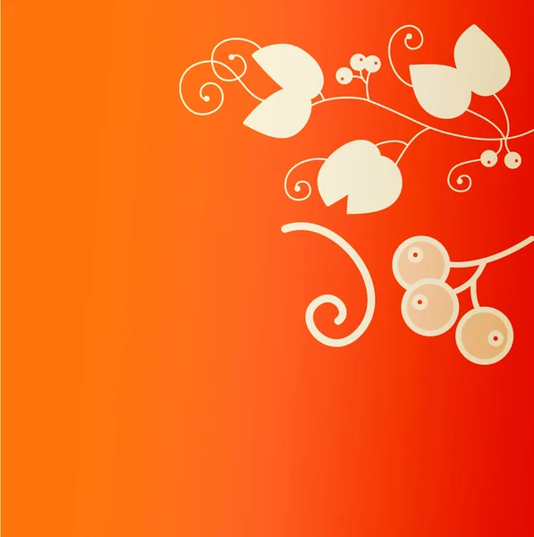 Tarjeta de felicitación naranja roja — Foto de Stock