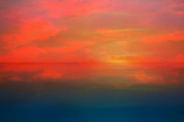 Відбиття заходу сонця в морі — стокове фото