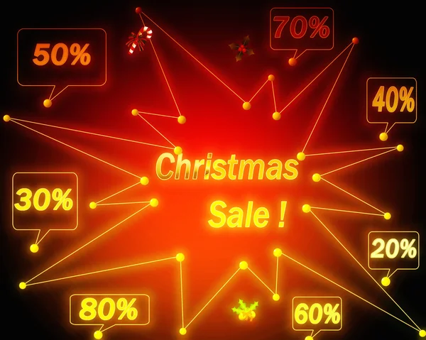 Christmas sale banner — Stock Photo, Image