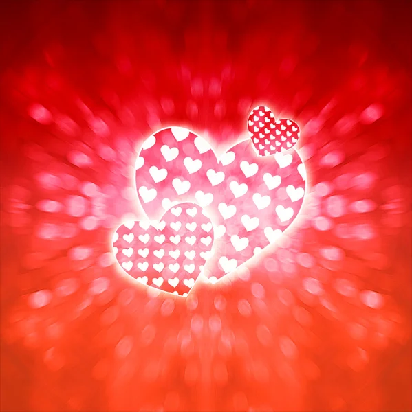 Romantic hearts background — Stock Photo, Image