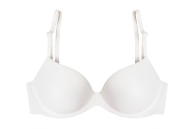 izole beyaz zemin üzerine beyaz sütyen