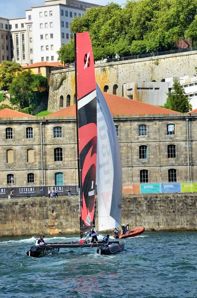 Catamarans op rivier douro — Stockfoto